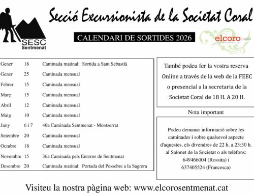 Calendari Caminaires 2026